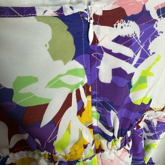 J Crew Spaghetti Strap Floral Dress Size 6 Multi Color with Pockets (K1) - Picture 5 of 9